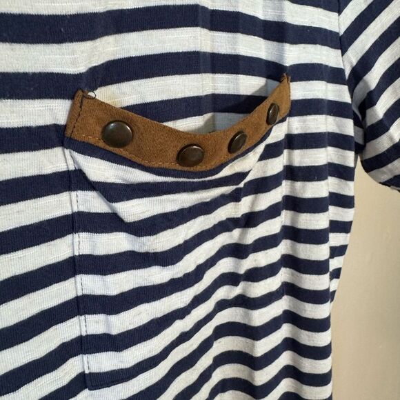 SALE! Chico’s Striped Maxi Dress Size 1 (8) EUC - Picture 5 of 7